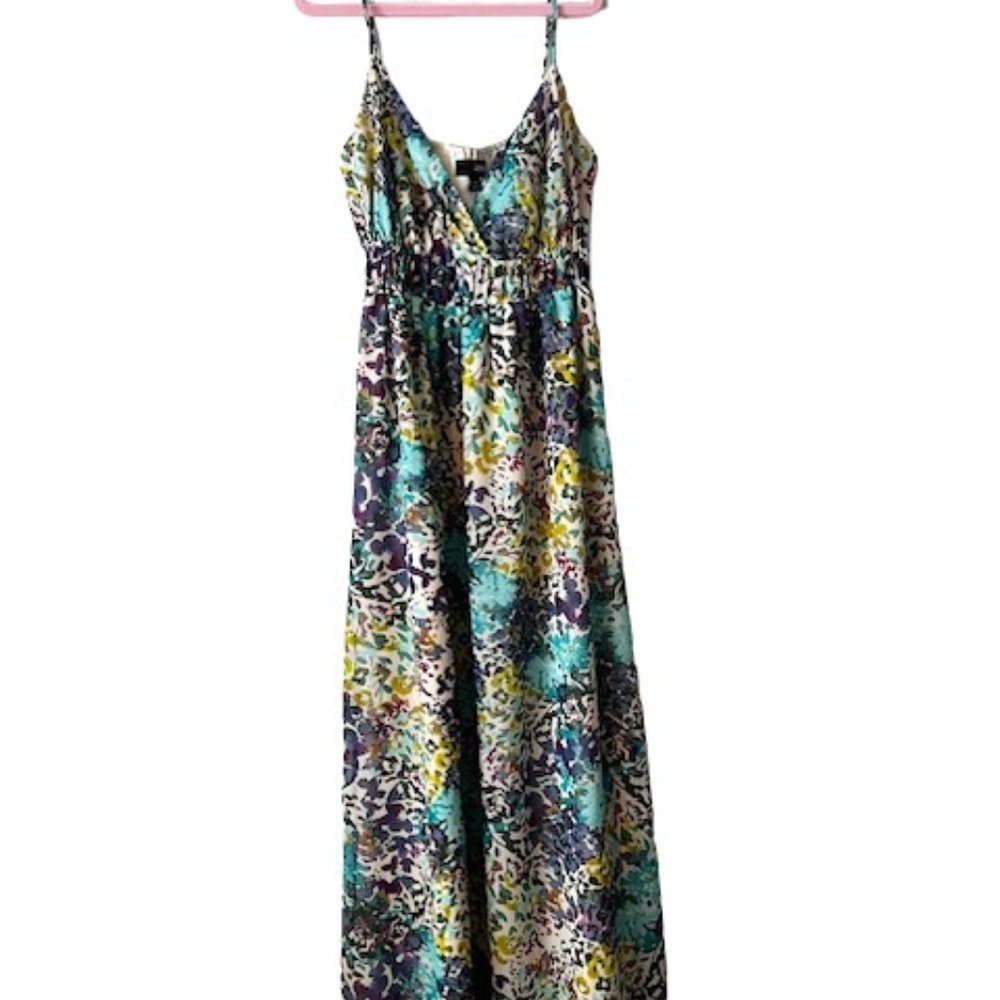 Womens ana watercolor maxi dress Size M
